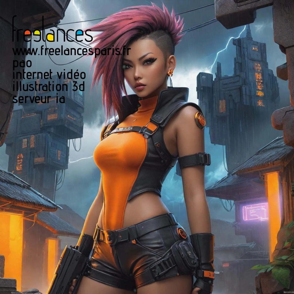 Pao mise en page internet vidéo illustration 3d serveur IA générative AI freelance paris studio de création magazines p5srk9j0